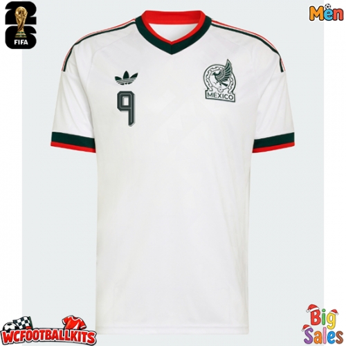 Mexico Raul Jimenez #9 Replica Away Stadium Shirt World Cup 2026 Short Sleeve